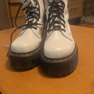 Dr. Martens White Lace-Up Men's Boots